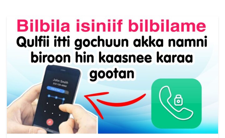 Application Yeroo namni nuu bilbilu namni biraa akka irraa hin kaasne ykn  nama Sana akka hin Barre godhu